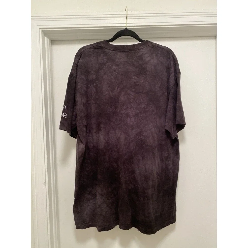 The Mountain Graphic Tee Size XL White Wolf Lookout Nature Black Tie Dye 2015 - Picture 4 of 7
